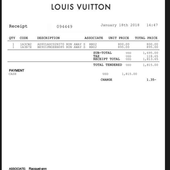 Authentic Louis Vuitton sneakers - Picture 6 of 6